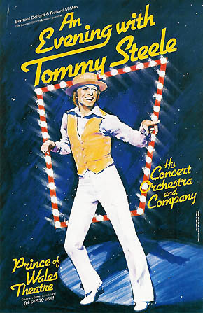 An Evening with Tommy Steele theatre poster - Prince of Wales Theatre