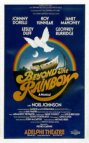 Beyond the Rainbow theatre poster - Adelphi Theatre