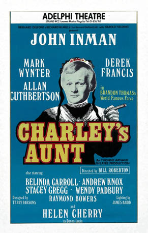 Charley's Aunt theatre poster - Adelphi Theatre