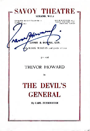 The Devil's General theatre poster for Savoy Theatre