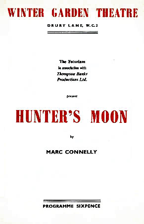 Hunter's Moon theatre poster - Winter Garden Theatre