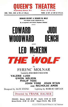 The Wolf theatre poster - Queen's Theatre