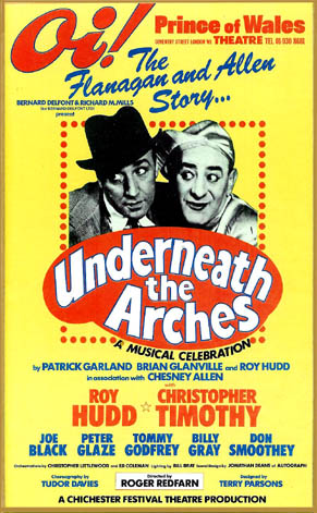 Underneath the Arches theatre poster - Prince of Wales Theatre