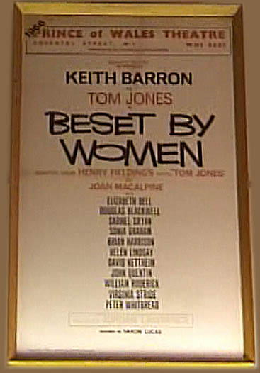 Beset by Women theatre poster - Prince of Wales Theatre starring Keth Barron