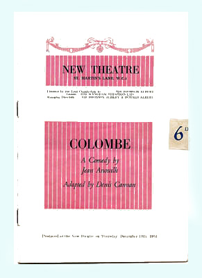 Colombe theatre poster